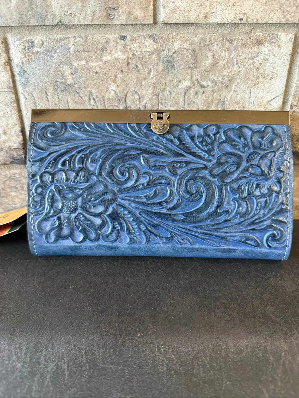 Patricia Nash Hand-Tooled Floral Leather Wallet